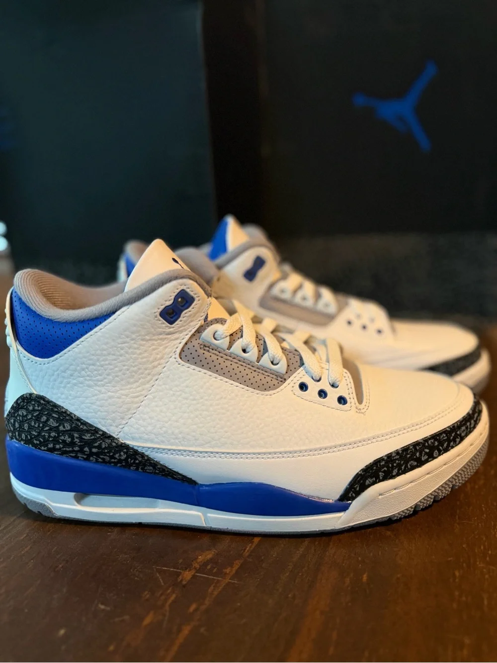 Jordan 3 Retro Black White Elephant Print